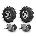 24V 250W Dual Drive Motor Wheel Kit for Electric Agricultural Tools, Lawn Mowers, Scooters, Trolleys 10 Inch