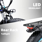 26" Electric Bike for Adults, 21 Speed Electric Scooter with 48V 15AH 720WH Removable Lithium-Ion Battery, 720W Powerful Brushless Motor, 19.5mph, Up to 50 Miles, All Aluminum Alloy Frame