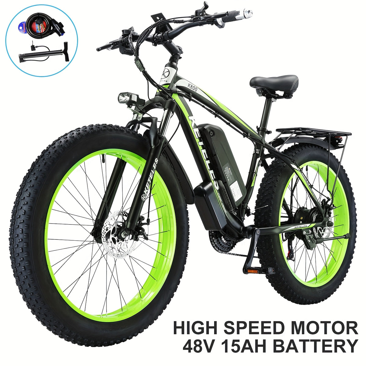 26" Electric Bike for Adults, 21 Speed Electric Scooter with 48V 15AH 720WH Removable Lithium-Ion Battery, 720W Powerful Brushless Motor, 19.5mph, Up to 50 Miles, All Aluminum Alloy Frame