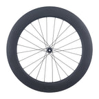 700C for Road T800 Carbon Wheelset 75mm No-Log 36T Ratchet Clincher Tubeless Ready Center Lock Disc Thru-Axle Road Surface with Hooked Edge Gravel Race Class Road Disc Brake Wheel Set