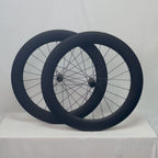 700C for Road T800 Carbon Wheelset 75mm No-Log 36T Ratchet Clincher Tubeless Ready Center Lock Disc Thru-Axle Road Surface with Hooked Edge Gravel Race Class Road Disc Brake Wheel Set