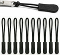Zipper Pulls Replacement (10 Pack) - Helper Grip Fix for Clothes