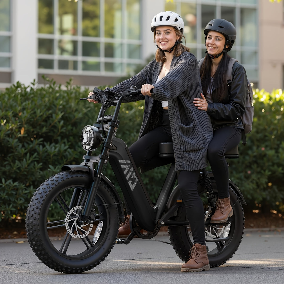Adult Electric Bike, 749W Peak Motor Ebike with 48V 15Ah Built-In Battery, 60 Miles Range 27.9 MPH Electric Bike, 20" Fat Tire E Bike with 7 Speed