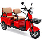 Adult Electric Tricycle Large Frame, Wide Wheelbase, High Load Capacity, Spacious Rear Seat Area, Versatile Two-in-one Design for Passenger Transport And Cargo