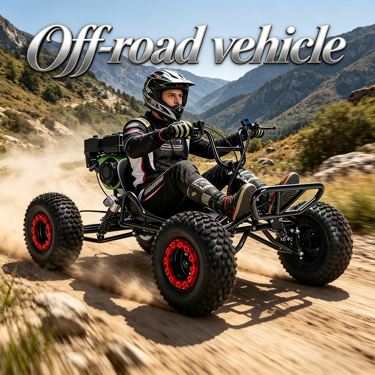Adult Go-karts And High-speed Off-road Go-karts, 6-inch Off-road Tires, Rear Disc Brakes