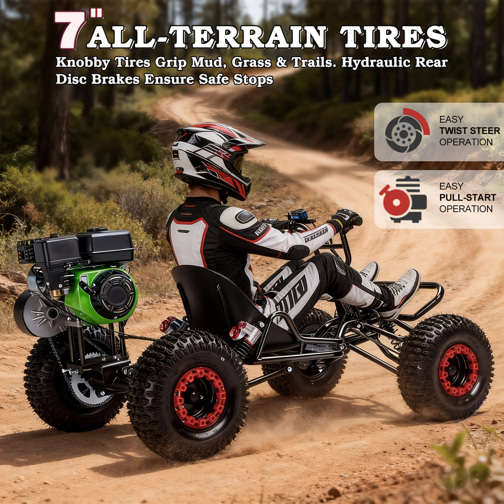 Adult Go-karts And High-speed Off-road Go-karts, 6-inch Off-road Tires, Rear Disc Brakes