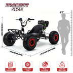 Adult Go-karts And High-speed Off-road Go-karts, 6-inch Off-road Tires, Rear Disc Brakes