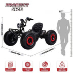 Adult Go-karts And High-speed Off-road Go-karts, 6-inch Off-road Tires, Rear Disc Brakes