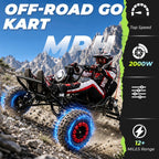 Adult Go-karts And High-speed Off-road Go-karts, 6-inch Off-road Tires, Rear Disc Brakes