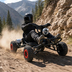 Adult Off-Road Go Kart with Heavy-Duty Reinforced Frame & All-Terrain Tires, Suitable for Grassland, Gravel & Rough Terrains, Comes with Complete Safety Protective Gear for Outdoor Racing & Family Gathering, Perfect Birthday & Holiday Gift