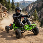 Adult Off-Road Go Kart with Heavy-Duty Reinforced Frame & All-Terrain Tires, Suitable for Grassland, Gravel & Rough Terrains, Comes with Complete Safety Protective Gear for Outdoor Racing & Family Gathering, Perfect Birthday & Holiday Gift