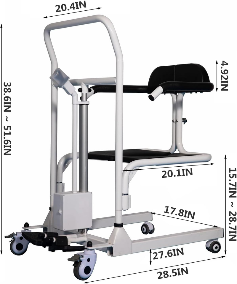 Electric Patient Lift Transfer Chair Wheelchair