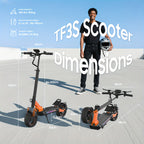 Electric Scooter 48V 13AH Battery 35-45Km Range 10-Inch All-Terrain Tires E-Scooter Portable E Scooter W/Suspension for Commute, Dual Brakes, APP, Cruise Control, Foldable E Scooters