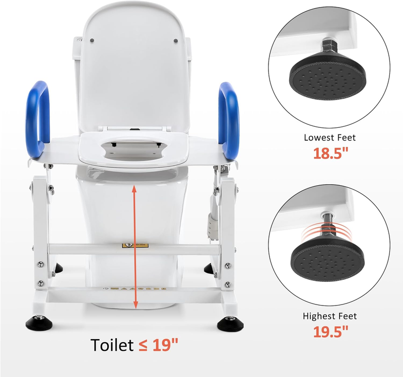 Electric Toilet Seat Lift with Padded Arms