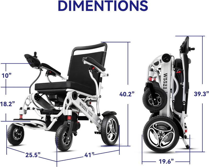 Electric Wheelchair Motorized Convenient