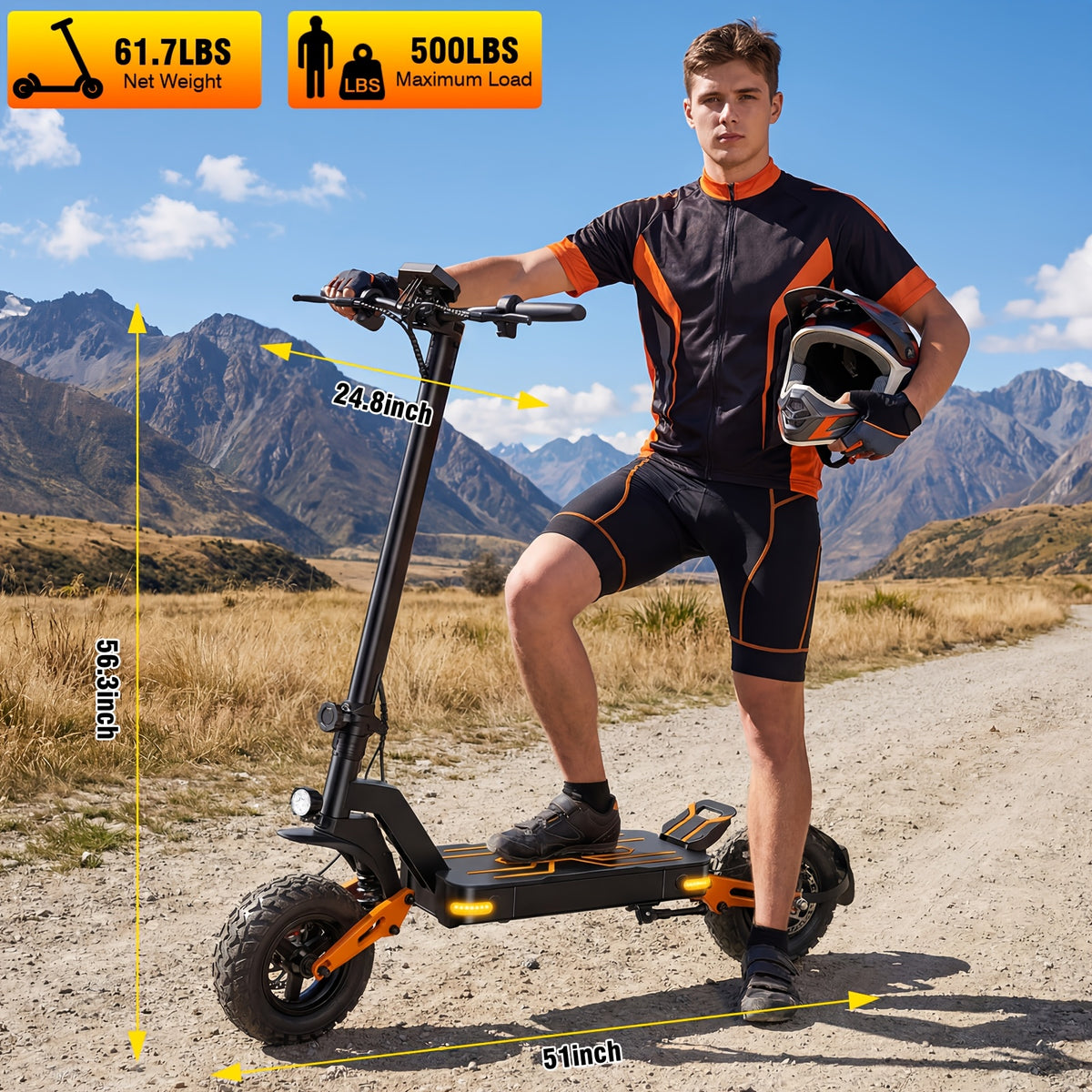 Foldable Electric Scooter with 749W Motor, Top Speed Of 19.9-27.9 MPH, 48V 25AH Battery with 35-Mile Range, 500 LBS Load Capacity, And 11-Inch Vacuum Tires. The Ultimate Choice for Urban Commuting And Outdoor Adventures