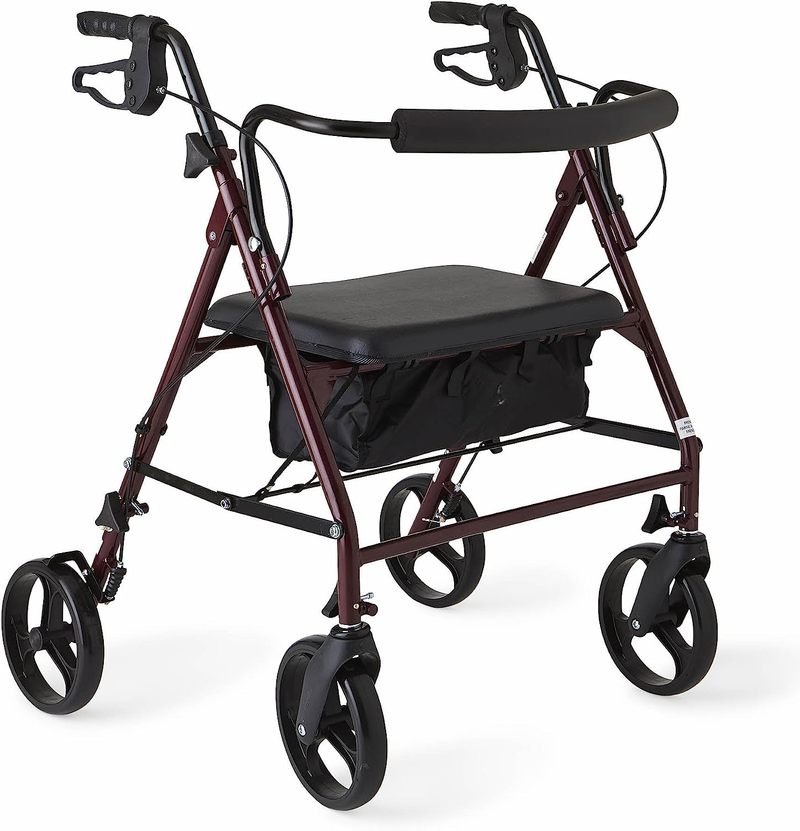 Heavy Duty Rollator Walker with Seat