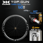 KORE Road Bicycle Wheelset 60T Titanium Ratchet Hub 60MM 700C T1000 Carbon Road Racing Wheelset