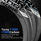 KORE Road Bicycle Wheelset 60T Titanium Ratchet Hub 60MM 700C T1000 Carbon Road Racing Wheelset