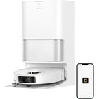 L40 Ultra Gen 2 Lite White Robot Vacuum And Mop with 23kPa Suction Extendable Side Brush & Mop, All-in-One Self-Emptying & Cleaning Dock, 10.5mm Mop Lifting, Obstacle Avoidance, App Control