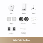 L40 Ultra Gen 2 Lite White Robot Vacuum And Mop with 23kPa Suction Extendable Side Brush & Mop, All-in-One Self-Emptying & Cleaning Dock, 10.5mm Mop Lifting, Obstacle Avoidance, App Control