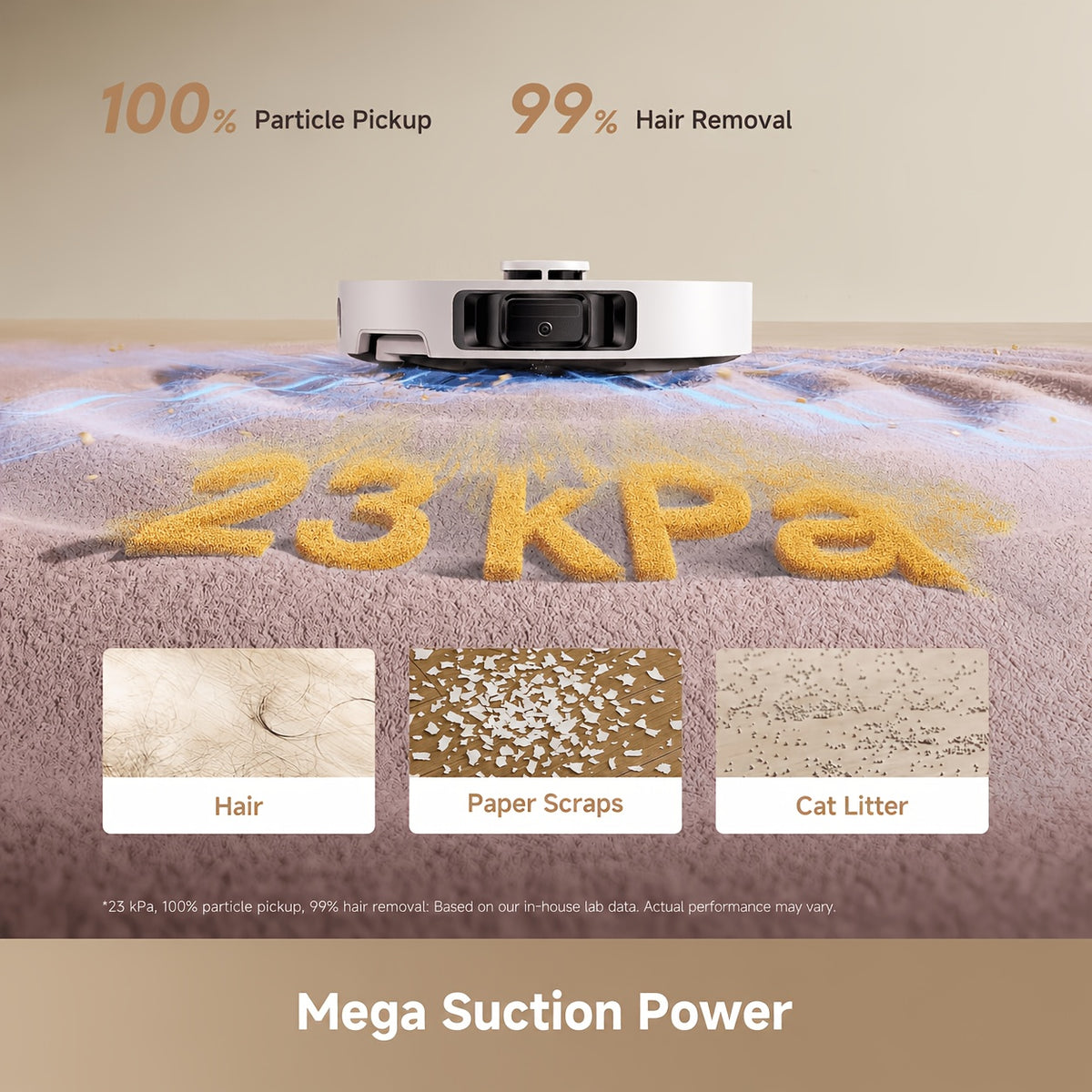 L40 Ultra Gen 2 Lite White Robot Vacuum And Mop with 23kPa Suction Extendable Side Brush & Mop, All-in-One Self-Emptying & Cleaning Dock, 10.5mm Mop Lifting, Obstacle Avoidance, App Control