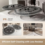L40 Ultra Gen 2 Lite White Robot Vacuum And Mop with 23kPa Suction Extendable Side Brush & Mop, All-in-One Self-Emptying & Cleaning Dock, 10.5mm Mop Lifting, Obstacle Avoidance, App Control