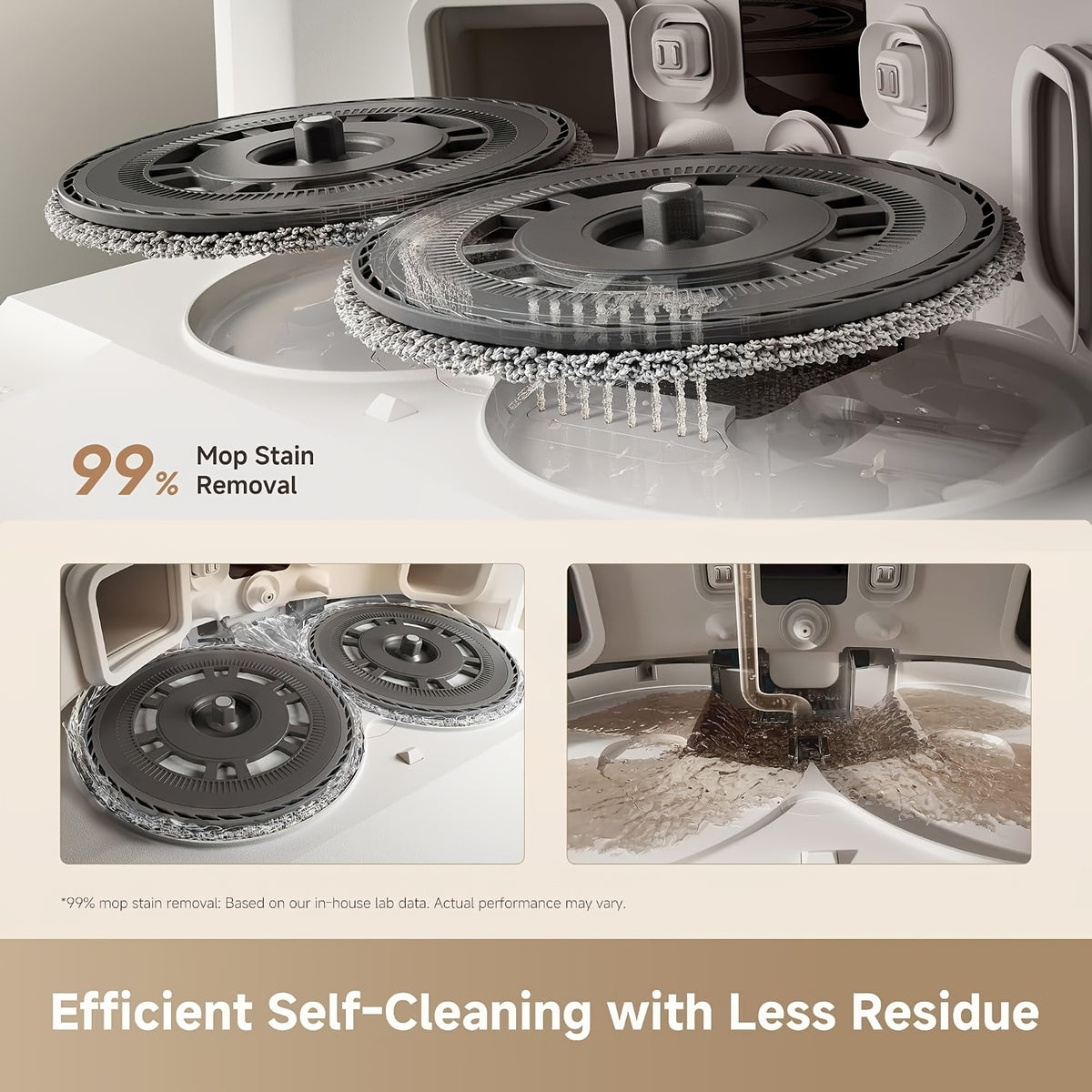 L40 Ultra Gen 2 Lite White Robot Vacuum And Mop with 23kPa Suction Extendable Side Brush & Mop, All-in-One Self-Emptying & Cleaning Dock, 10.5mm Mop Lifting, Obstacle Avoidance, App Control