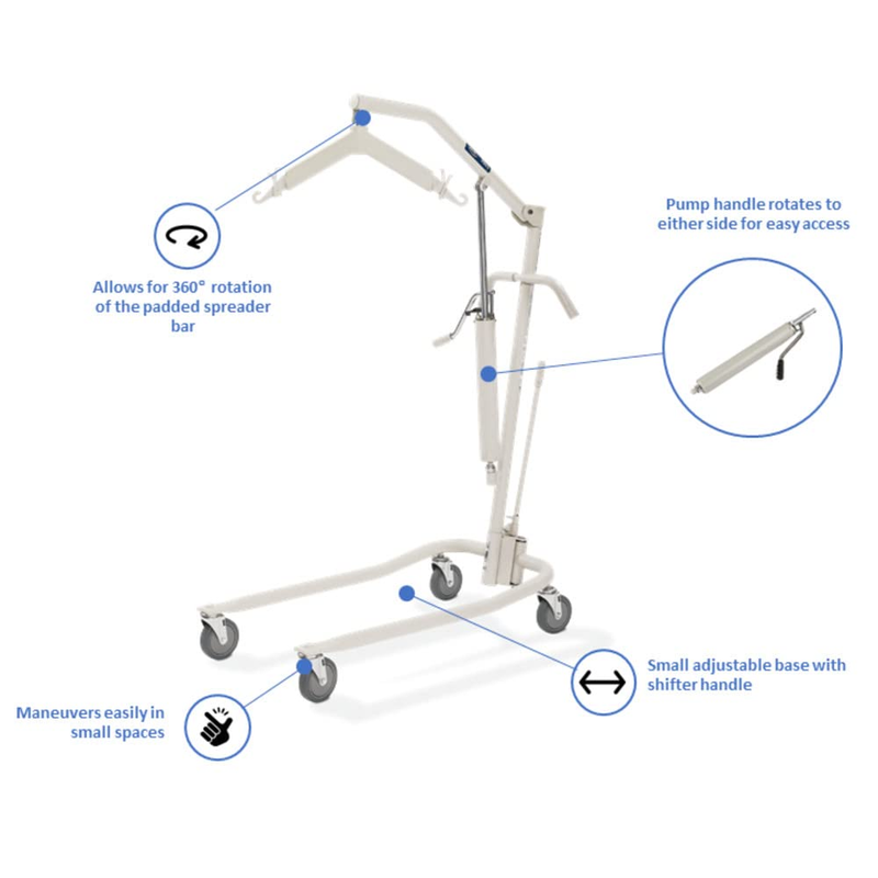 Lightweight Hydraulic Patient Lift