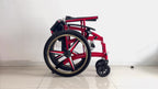 Lightweight Sports Wheelchair for Adults, Foldable All-Terrain Wheelchair, 33 Lbs, 18" Wide Seat, Compact Travel Manual Wheelchair, 24" Rear Wheels, 220Lb Capacity, Folding Self-Propelled Wheelchair