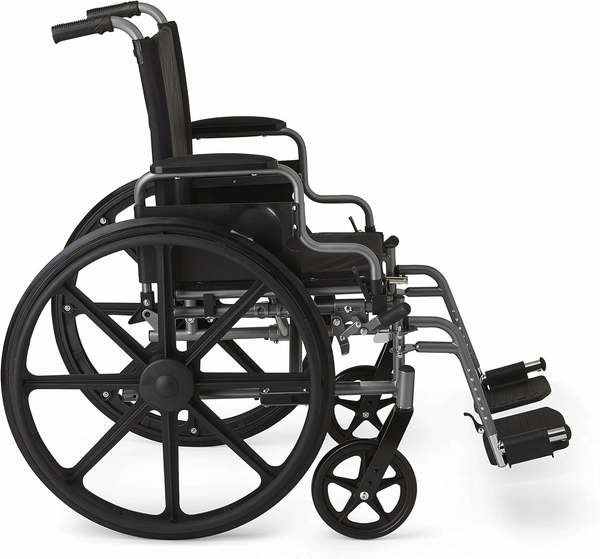 Lightweight Wheelchair with 18  Wide Seat