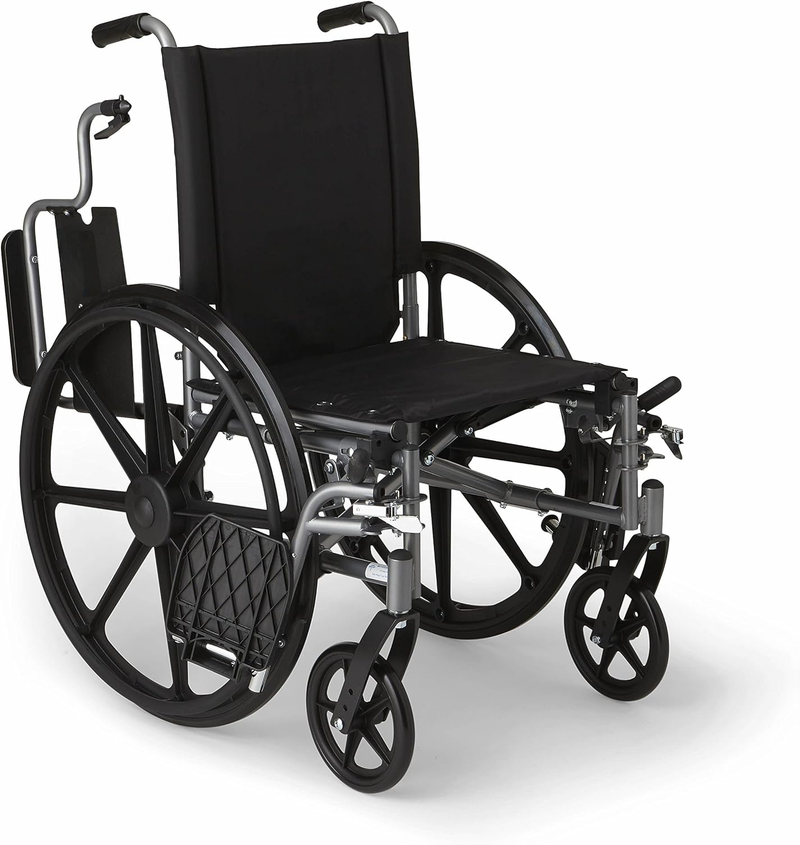 Lightweight Wheelchair with 18  Wide Seat