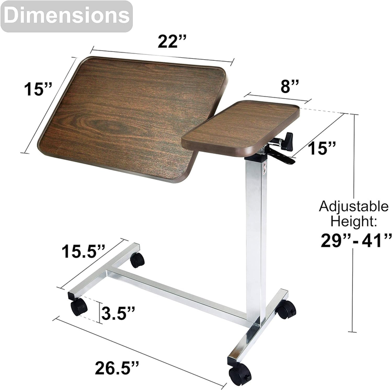 Medical Adjustable Overbed Tables Hospita