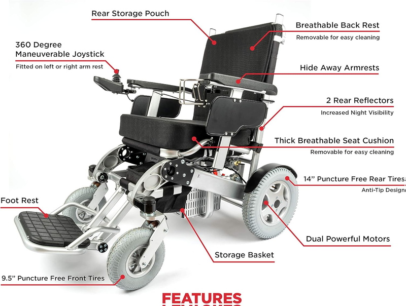 Mobility Exclusive Foldable Electric Wheelchair