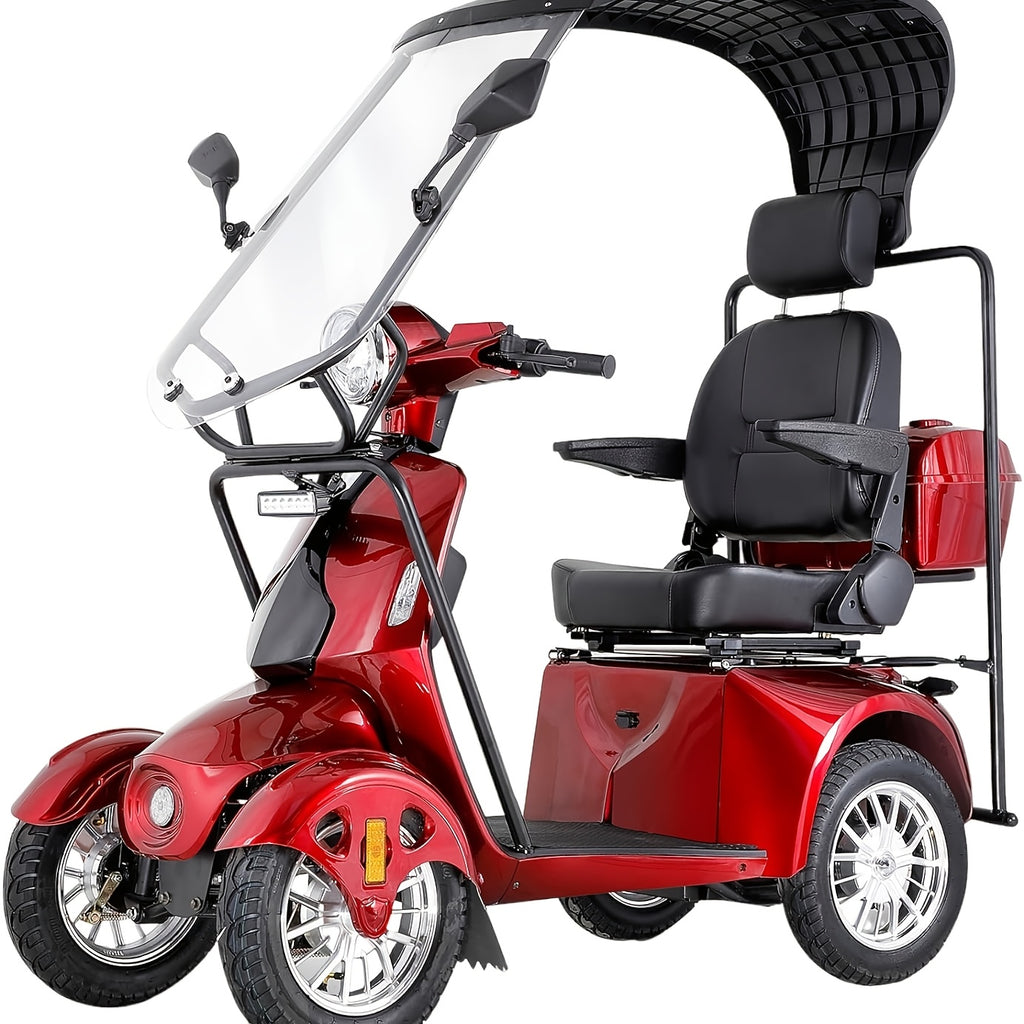 Mobility Scooters for Seniors and Adults, Powered Mobility Scooters with Multiple Storage Space, Recreational Electric Mobility Scooter, Full LED Lighting
