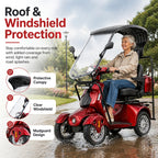 Mobility Scooters for Seniors and Adults, Powered Mobility Scooters with Multiple Storage Space, Recreational Electric Mobility Scooter, Full LED Lighting