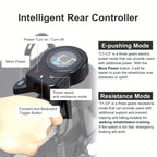 Multifunction Electric Rollator Walker with Seat, E-pushing Transport Wheelchair for Seniors, Lightweight Wheelchair Walker Combo, Foldable Design, IPX4, Regular Style