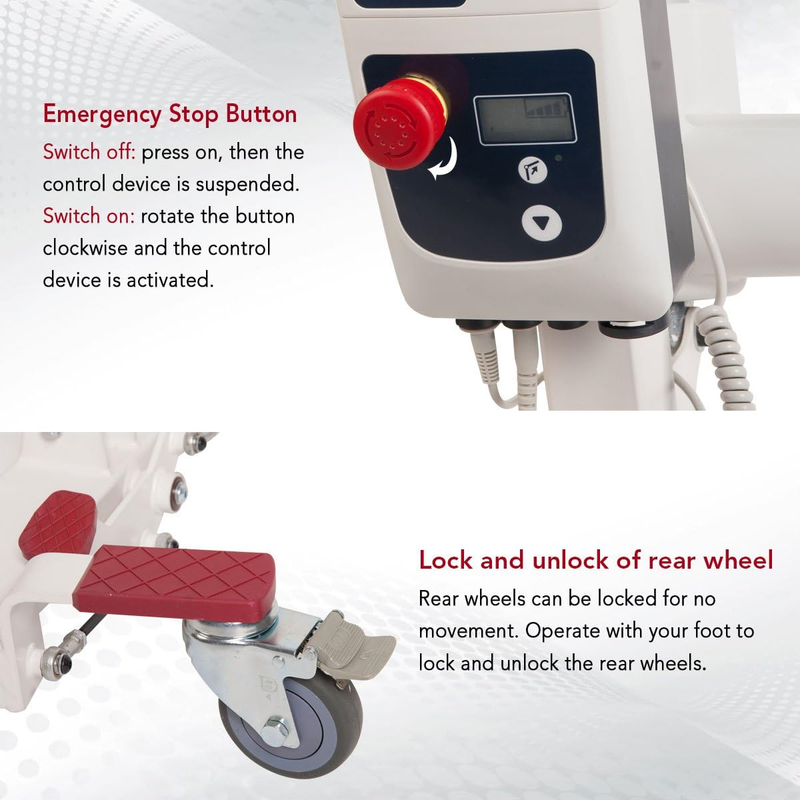 Patient Lift Electric Hydraulic Portable Adjustment