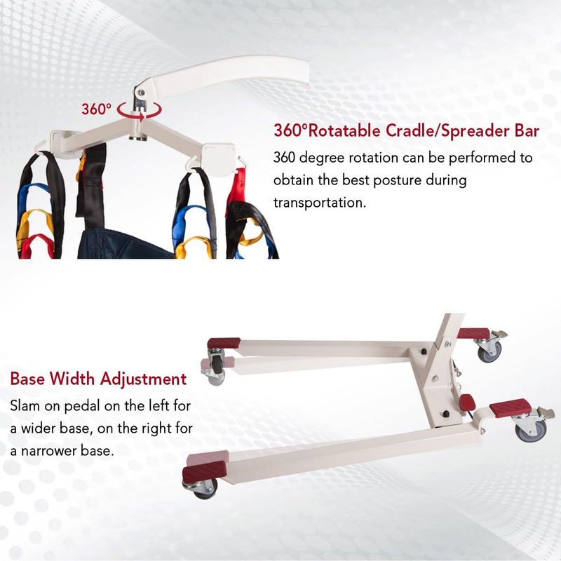 Patient Lift Electric Hydraulic Portable Adjustment