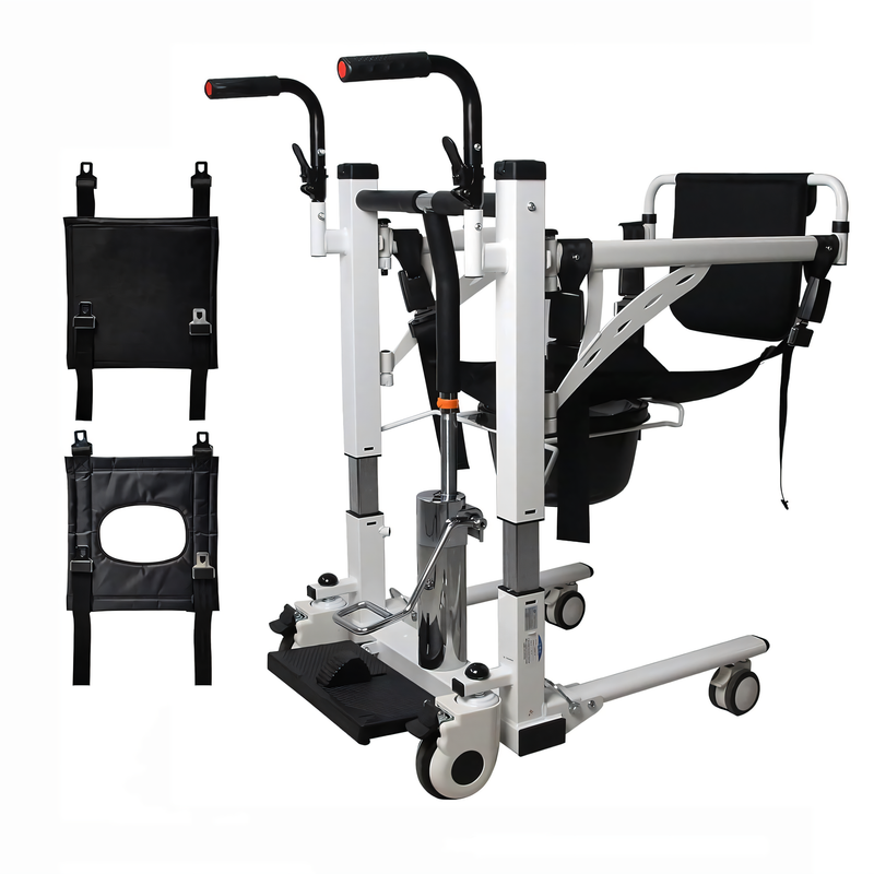 Patient Lift Transfer Chair Hydraulic Bathroom Wheelchair