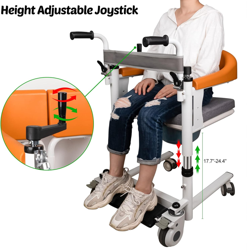 Patient Lift Chairs for Home with 180° Split Seat