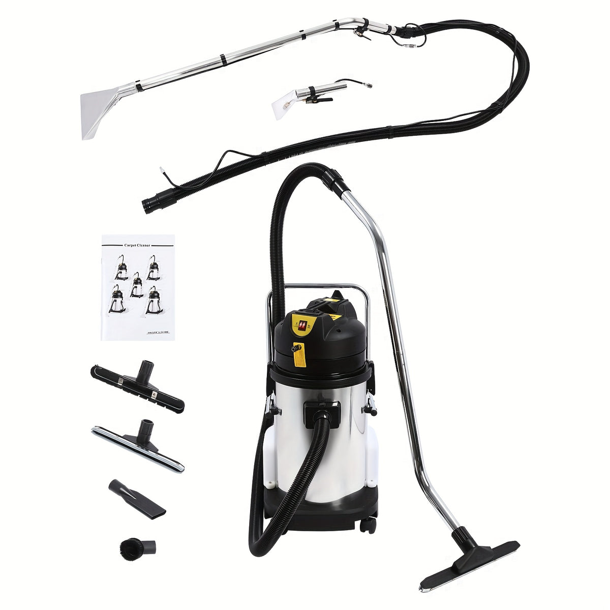 Portable Carpet & Upholstery Cleaner - Powerful Extraction With Wet/Dry Vacuum Technology For Deep Floor And Fabric Cleaning