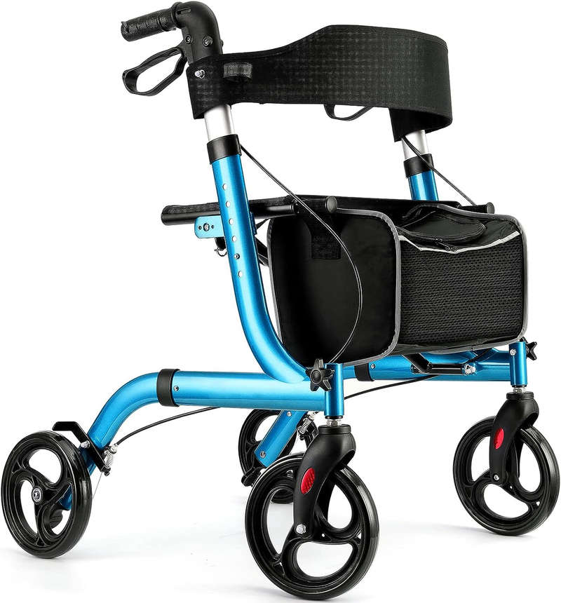 Rollator Walkers for Seniors-Folding Rollator Walker with Seat