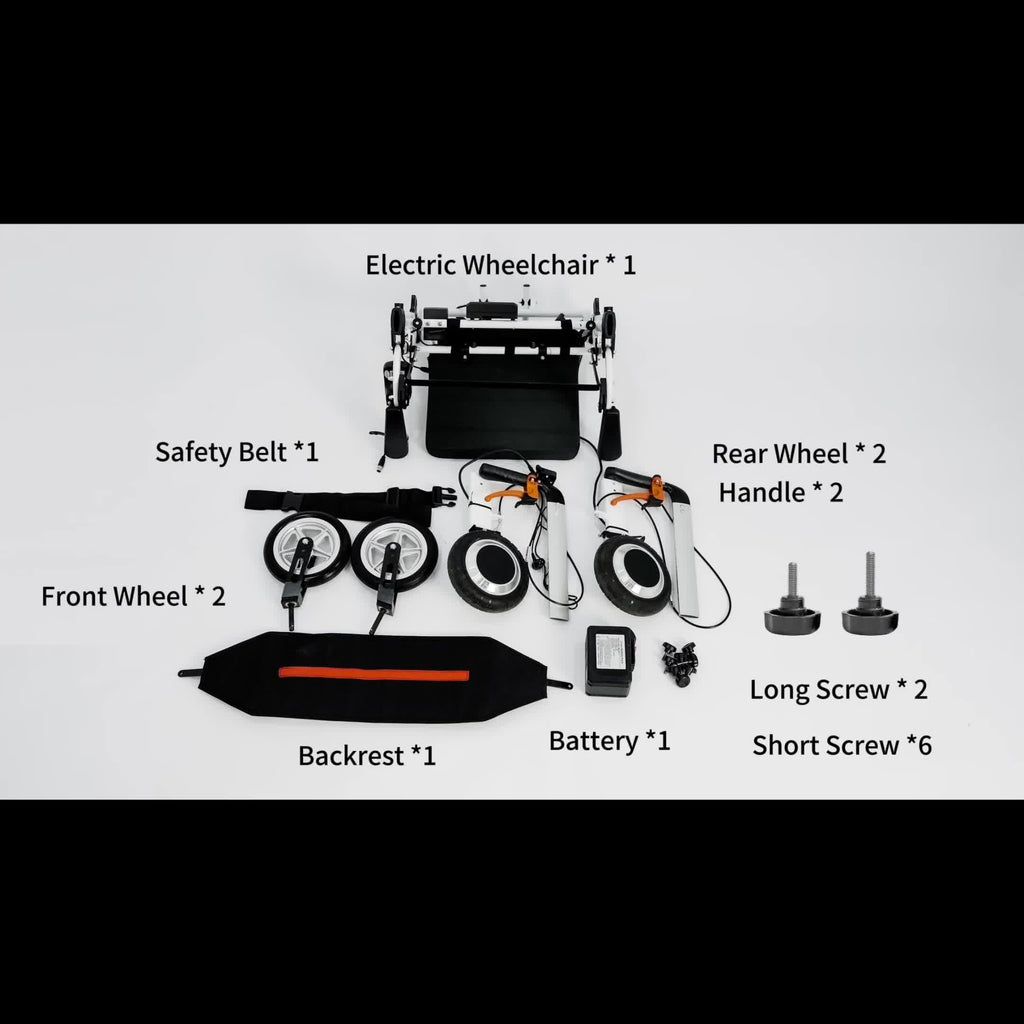 Three-in-one 19-mile Long-range Adult Electric Wheelchair, Walker, And Shopping Cart Combo. The Lightweight Vehicle Weighs 33 Pounds, Supports 275 Pounds, Folds And Unfolds In One Step To Fit In The Trunk. The Seat Cushion Is 1.97inch Thick