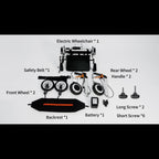 Three-in-one 19-mile Long-range Adult Electric Wheelchair, Walker, And Shopping Cart Combo. The Lightweight Vehicle Weighs 33 Pounds, Supports 275 Pounds, Folds And Unfolds In One Step To Fit In The Trunk. The Seat Cushion Is 1.97inch Thick