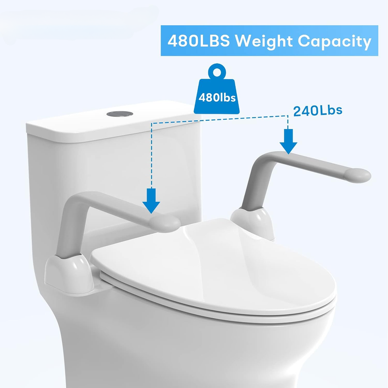 Toilet Safety Rail, Heavy Duty Foldable Toilet Handrail