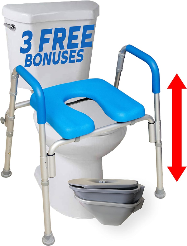 Ultimate Raised Toilet Seat with Handles