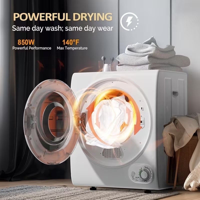 Washing Machine & Dryer Combo / Compact Laundry Set with Stainless Steel Tub / Smart Control, Quick Wash/Dry, Noise-Free /Apartment, Dorm, RV, Home Ideal for Small Spaces