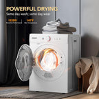 Washing Machine & Dryer Combo / Compact Laundry Set with Stainless Steel Tub / Smart Control, Quick Wash/Dry, Noise-Free /Apartment, Dorm, RV, Home Ideal for Small Spaces