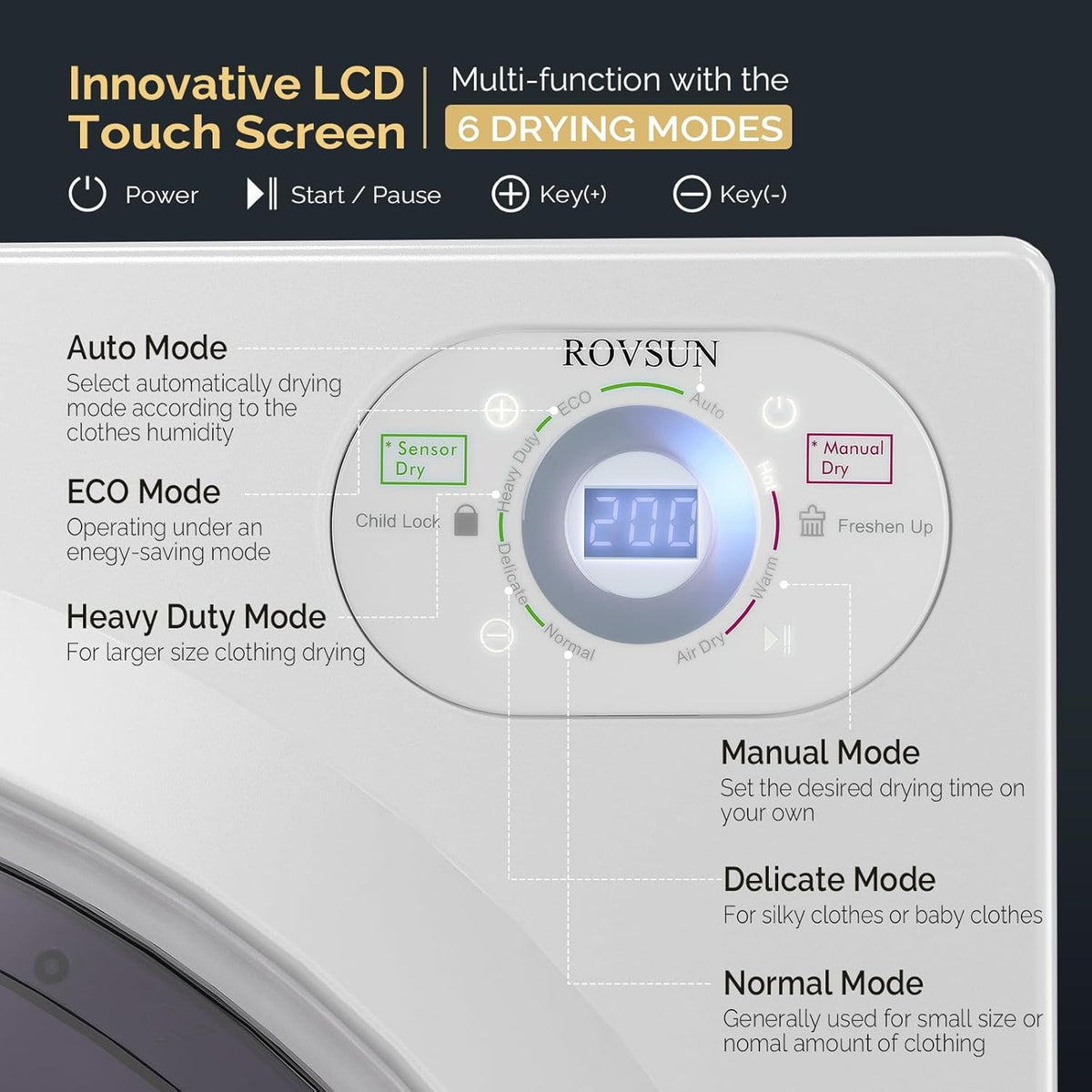 Washing Machine & Dryer Combo / Compact Laundry Set with Stainless Steel Tub / Smart Control, Quick Wash/Dry, Noise-Free /Apartment, Dorm, RV, Home Ideal for Small Spaces